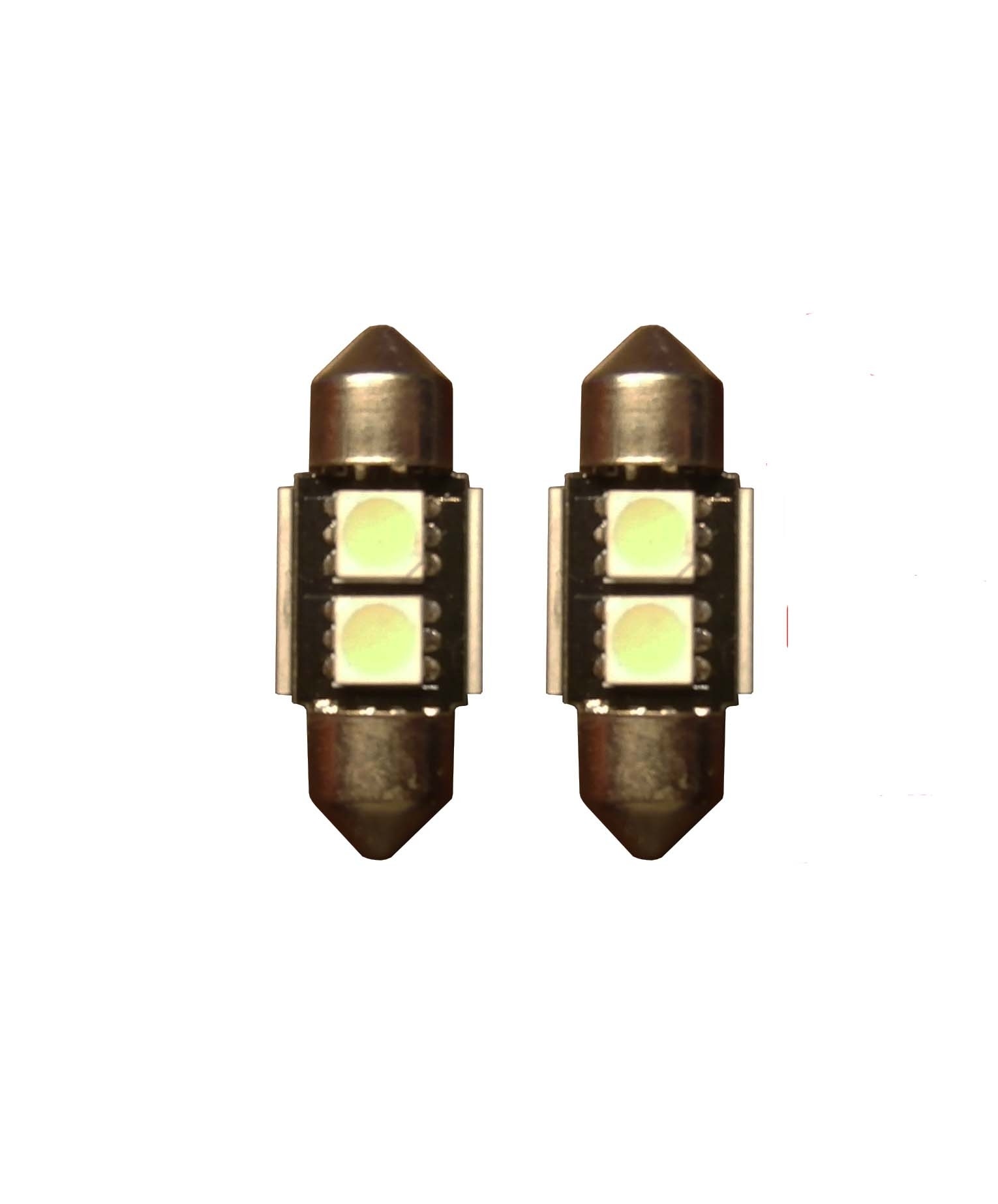 2-SMD-Canbus-LED-binnenverlichting-31mm-groen