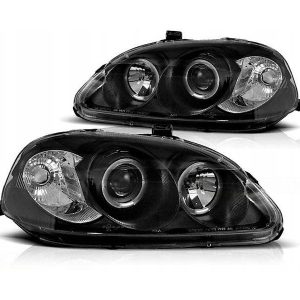 Angel Eyes Black koplamp units geschikt voor Honda Civic