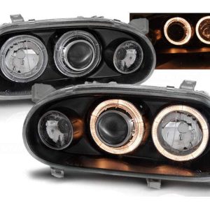 Angel Eyes koplamp units Black geschikt voor VW Golf 3