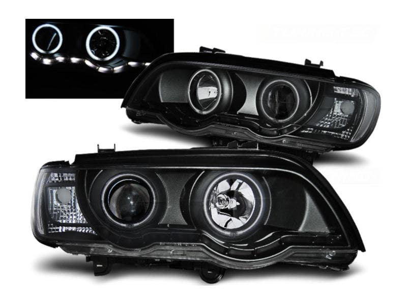 Angel Eyes-Xenon-koplampen-Black-BMW-X5-E53