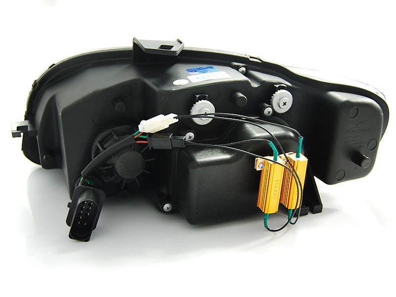 LED koplamp Tube dagrijverlichting Chrome geschikt voor Audi A4 B7 - Afbeelding 3