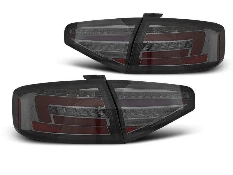 Audi A4 B8 Sedan LED achterlicht units, dynamisch knipperlicht Smoke