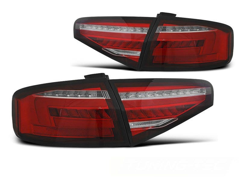 Audi A4 B8 Sedan LED achterlicht units, dynamisch knipperlicht Red White