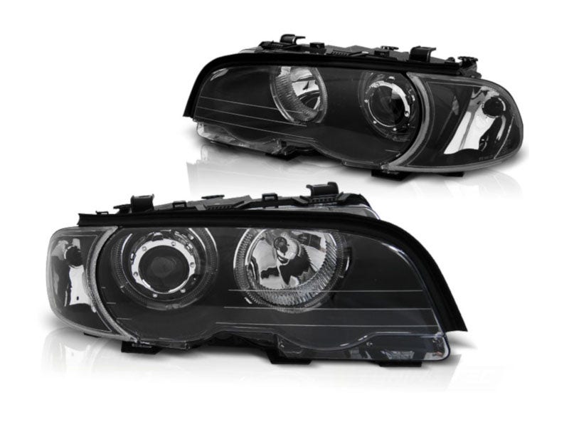 LED Angel Eyes Black geschikt voor BMW E46 Coupe cabrio - Afbeelding 3