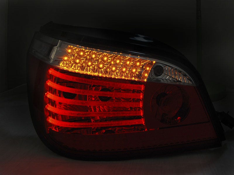 BMW E60 LED achterlicht units, dynamisch knipperlicht Smoke - Afbeelding 2