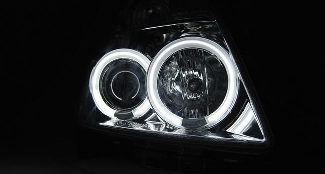 CCFL Angel Eyes koplamp units Black geschikt voor Suzuki Swift - Afbeelding 3
