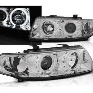 CCFL-Angel-Eyes-koplampen-Chrome-Seat-Leon-Toledo