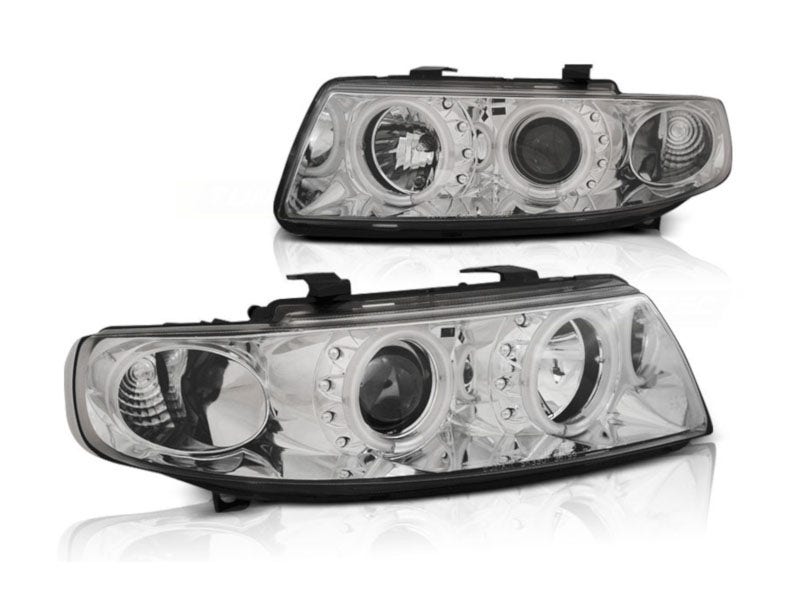 CCFL-Angel-Eyes-koplampen-Chrome-Seat-Leon-Toledo