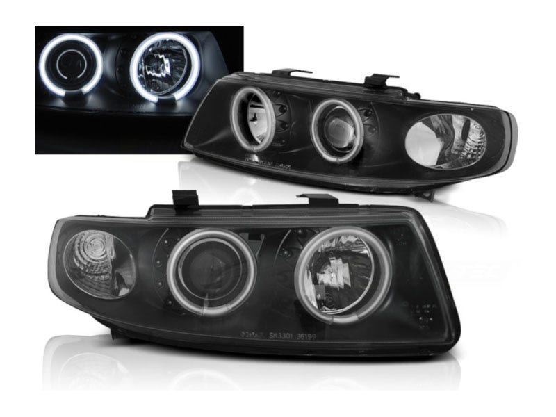 CCFL-Angel-Eyes-koplampen-Seat-Leon-Toledo