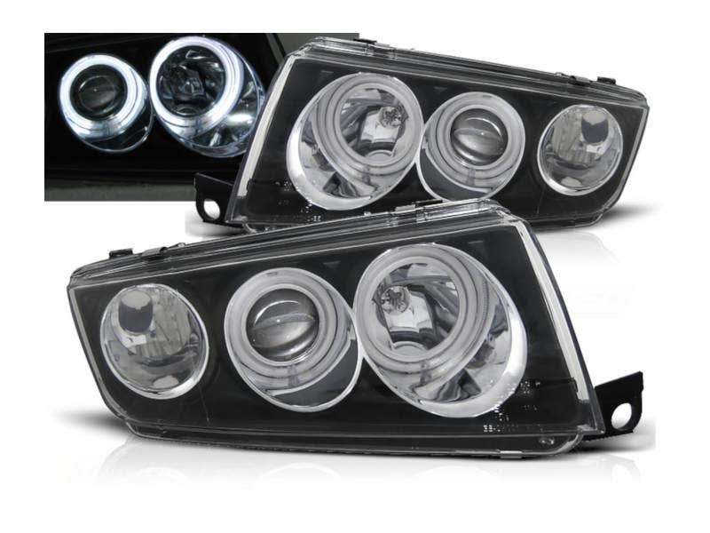 CCFL-Angel-Eyes-koplampen-Skoda-Fabia-1