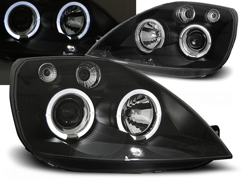 Angel Eyes Black koplamp units geschikt voor Ford Fiesta MK6