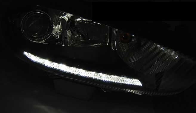Ford Fiesta MK7 2013 tot 2016 LEDtube koplampen Black - Afbeelding 3