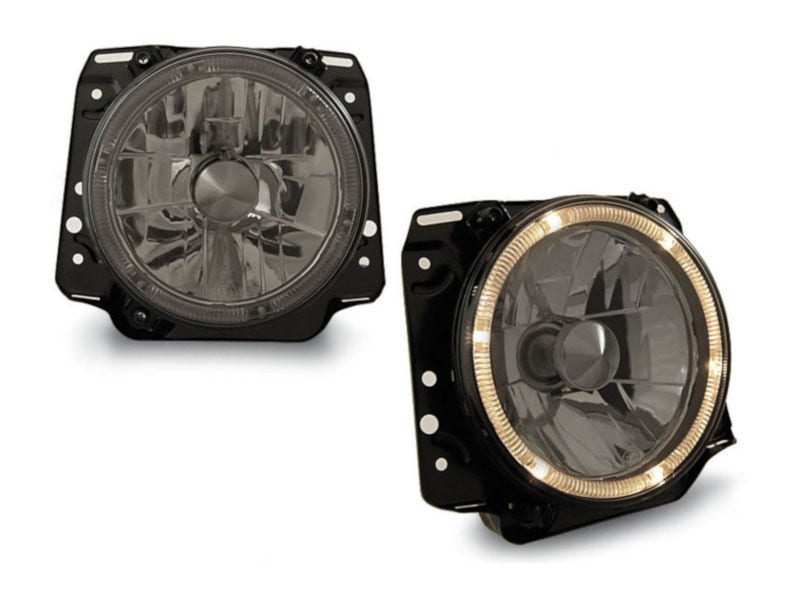 LED Tube koplamp units Black VW T6 dynamische knipperlichten