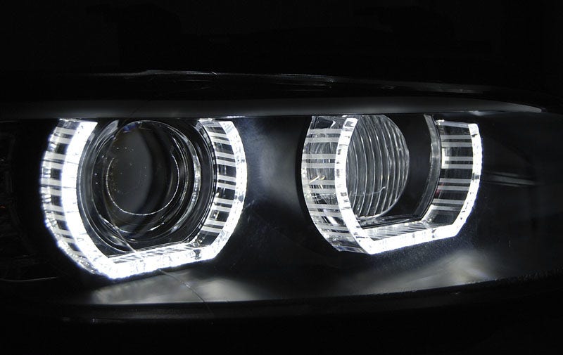 LED Angel Eyes Xenon koplampen AFS Black geschiktvoor BMW E92/E93 - Afbeelding 3