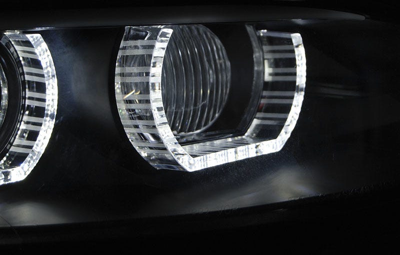 LED Angel Eyes Xenon koplampen AFS Black geschiktvoor BMW E92/E93 - Afbeelding 5
