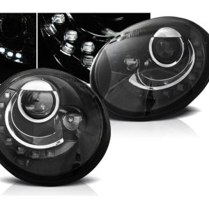 LED Dagrijverlichting koplampen Black geschikt voor VW New Beetle