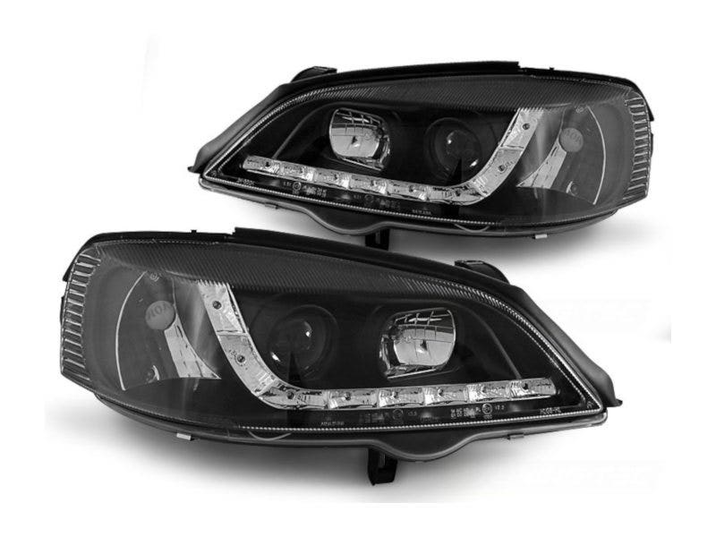 LED DRL koplampen Daylight Black geschikt voor Opel Astra G