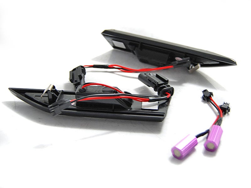 Dynamisch LED knipperlicht zijkant Black Smoke geschikt voor VW Caddy - Afbeelding 3