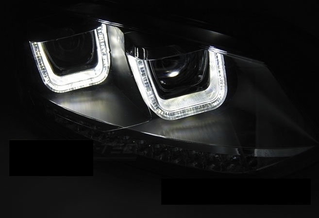 LED-tube-koplamp unit-VW-POLO-6R-chrome
