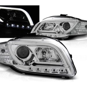 LED-Tube-koplampen-Chrome-Audi-A4-B7