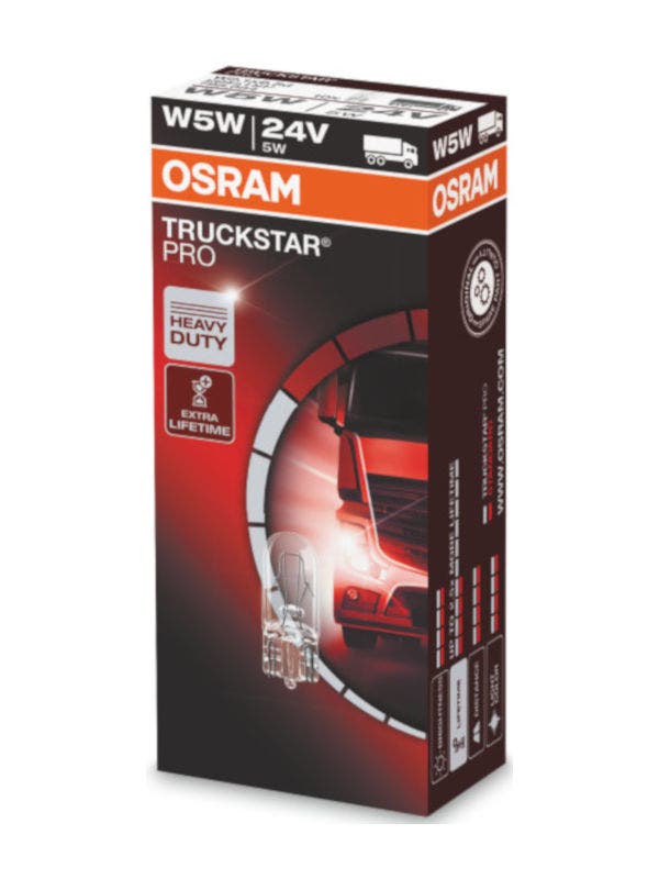 Osram Truckstar Pro W5W 24v 2845TSP 10-pack