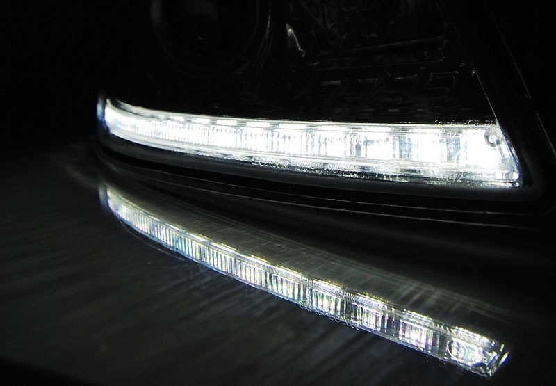 Skoda Octavia 2009 tot 2012 LEDtube koplamp unit Chrome - Afbeelding 4