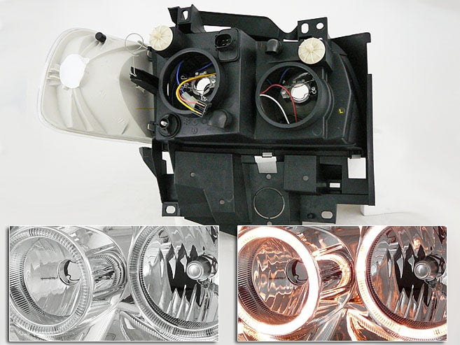 Angel Eyes koplamp Chrome geschikt voor VW T4