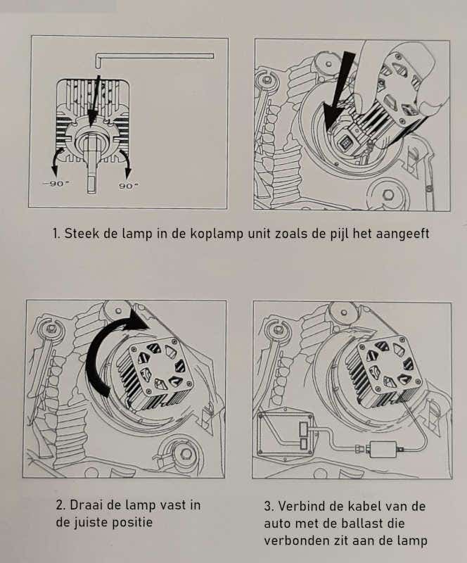 X-Line Platinum Series D1S Canbus LED - set van 2 - Afbeelding 2