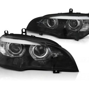 Xenon koplamp units LED Angel Eyes Black geschikt voor BMW X5