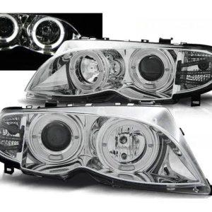 Angel Eyes Chrome koplampen geschikt voor BMW E46