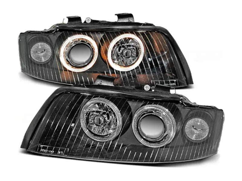 Angel-Eyes-koplampen-Black-geschikt-voor-Audi-A4