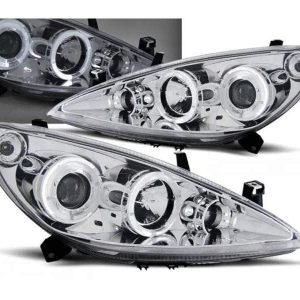 Angel Eyes koplampen Black geschikt voor Peugeot 307