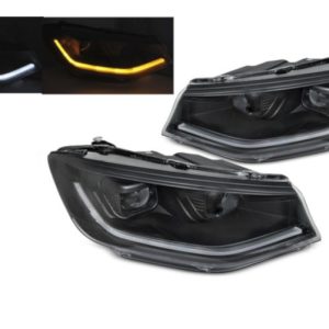 LED tube achterlichten dynamisch knipperlicht Chrome geschikt voor VW Caddy