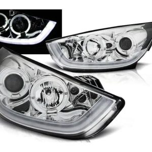 LED Tube DRL koplampen Chrome geschikt voor Hyundai Tucson IX35
