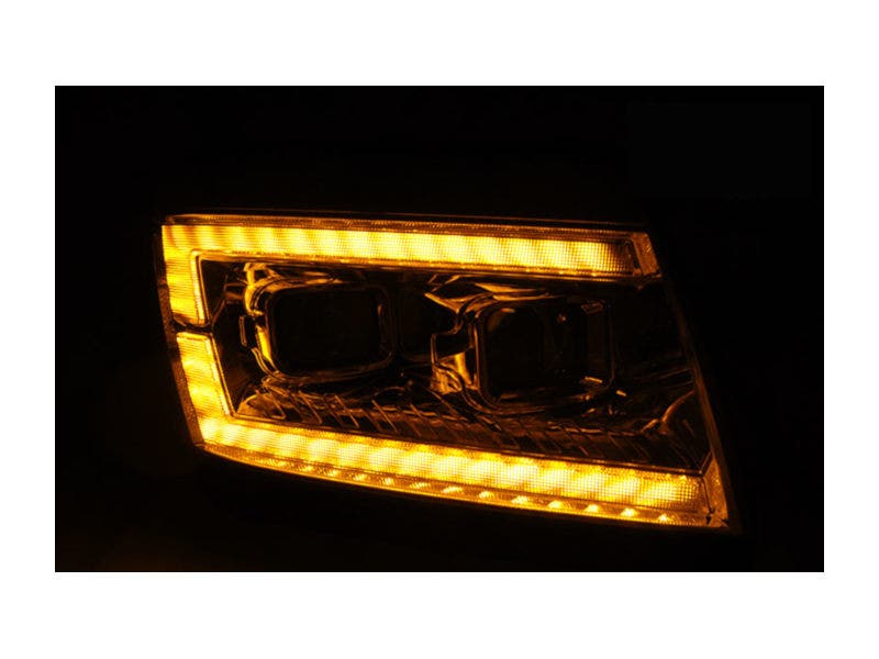 LEDtube koplampen LED dynamisch knipperlicht Chrome geschikt voor VW Crafter - Afbeelding 3