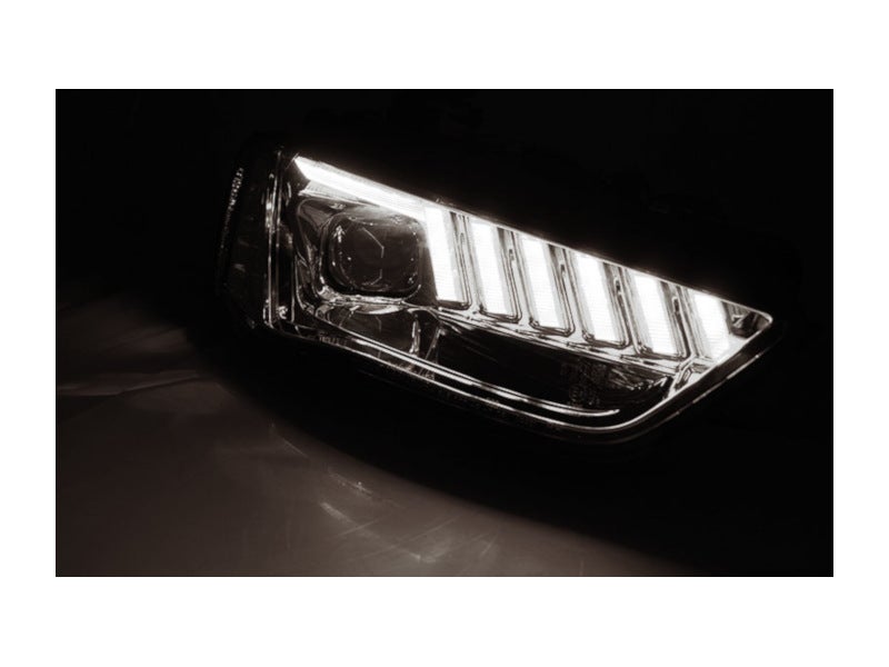 Xenon koplampen dynamisch knipperlicht Chrome geschikt voor Audi A4 B8 - Afbeelding 4