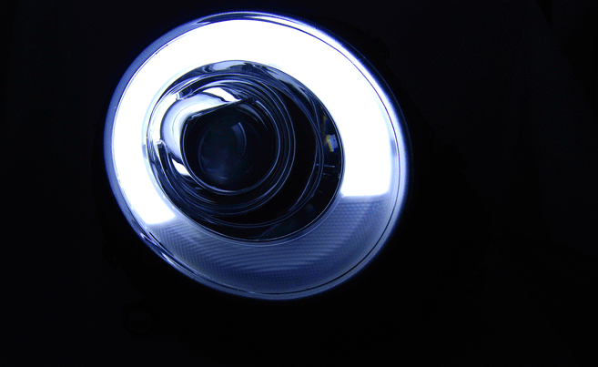 Mini 2006-2014 LED tube koplamp unit - Zwart - Afbeelding 7