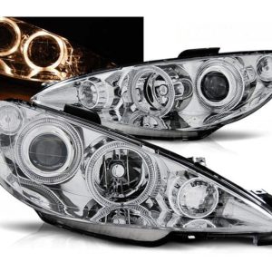 Angel Eyes koplamp Chrome geschikt voor Peugeot 206