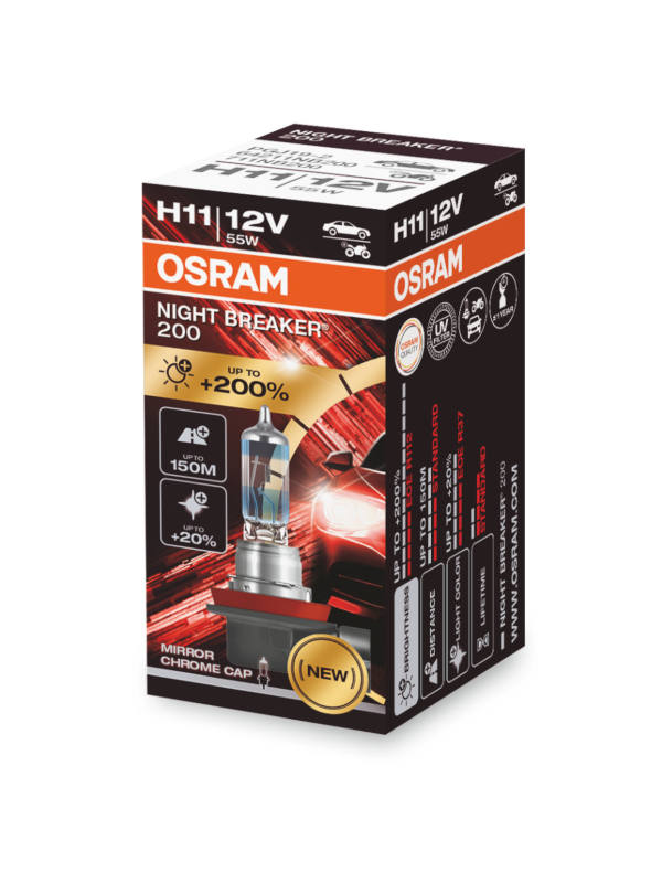 Osram Night Breaker 200 H11 64211NB200 enkele lamp