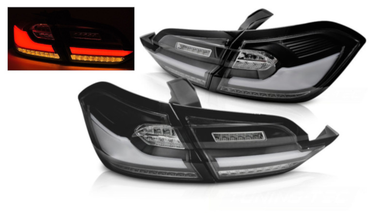 LED achterlichten dynamisch knipperlicht Black geschikt voor Ford Fiesta MK8