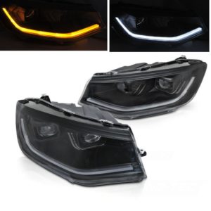 FULL LED koplampen dynamisch knipperlicht Black geschikt voor VW Caddy
