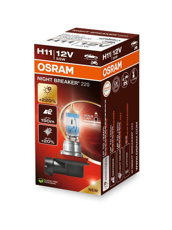 Osram Night Breaker 220 H11 64211NB220 enkele lamp