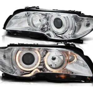 Angel Eyes koplampen Chrome geschikt voor BMW E46 Coupe Cabrio