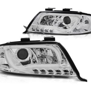 LED Tube DRL koplampen Chrome geschikt voor Audi A6