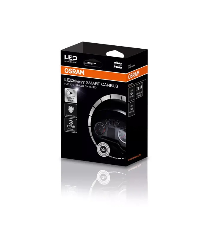 Osram LEDriving Smart Canbus LEDSC04 kabels H4 H19 - Afbeelding 3