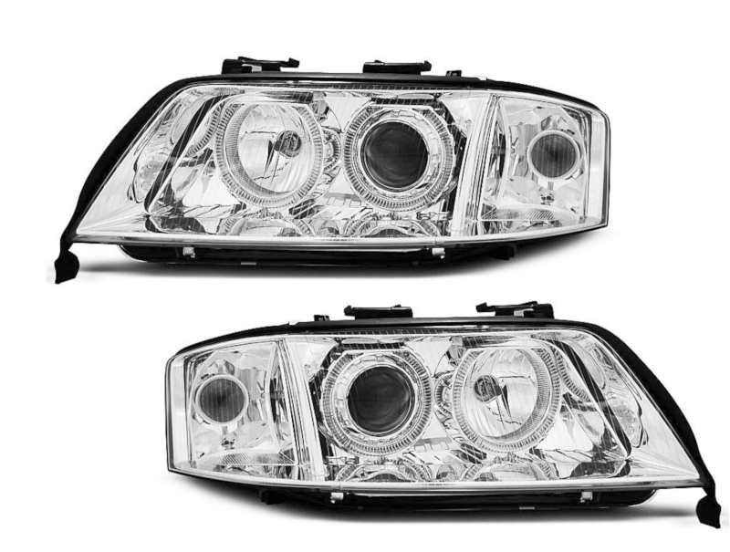 Xenon koplampen Angel Eyes Chrome geschikt voor Audi A6