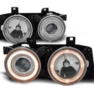 Angel Eyes koplampen Chrome geschikt voor BMW E32 E34