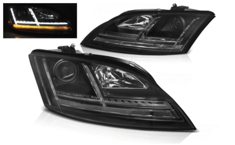Xenon koplampen LED DRL Black dynamisch geschikt voor Audi TT