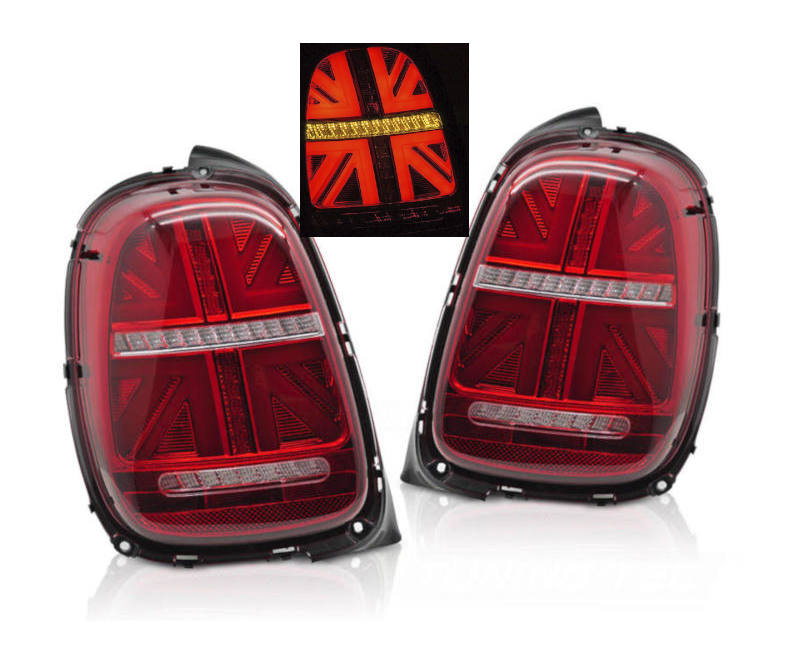 LED achterlichten dynamisch knipperlicht Red White geschikt voor Mini