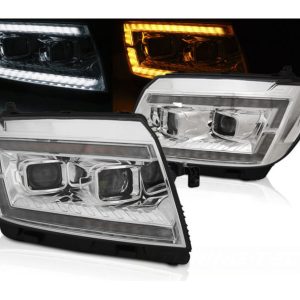 LEDTube koplampen Chrome dynamisch knipperlicht VW Crafter 2